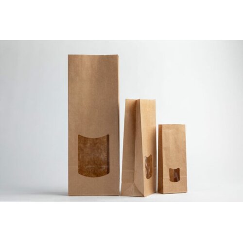  Vrečka pakirna z oknom 40x205+70mm Cene