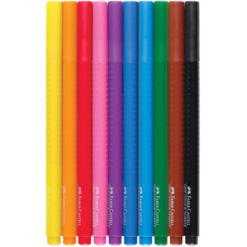  &amp;scaron;kolski 10boja grip faber castell 155310 blister Slike