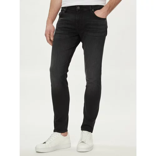 Guess Jeans hlače Chris M4GA27 D5AX1 Črna Skinny Fit