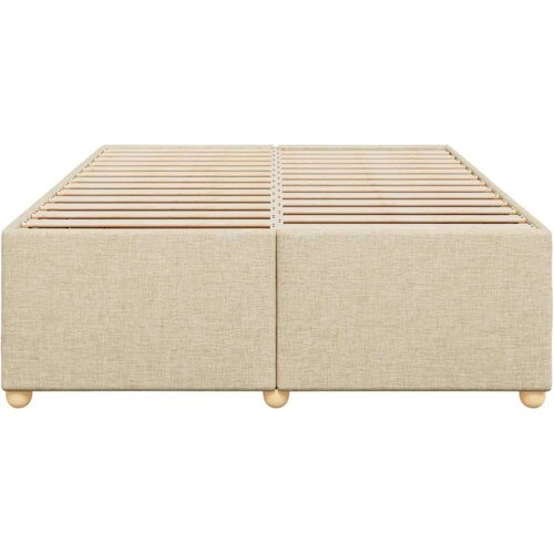 VidaXL Okvir za krevet bez madraca tamnosivi 140 x 200 cm od tkanine Slike
