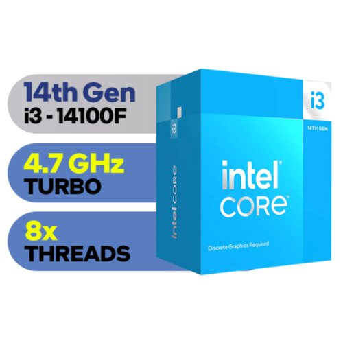 Intel Core i3-14100F3.5GHz 12MB L3 LGA1700 BOXRaptor Lake,bez grafike Cijene