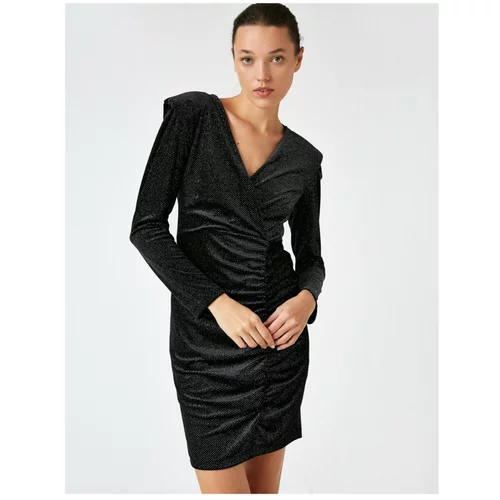 Koton women Waistcoat Evening Dress Velvet Short Metallic