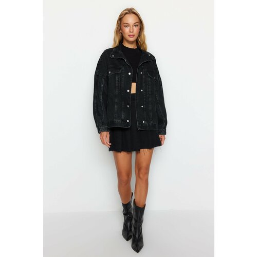 Trendyol Jacket - Black - Oversize Slike