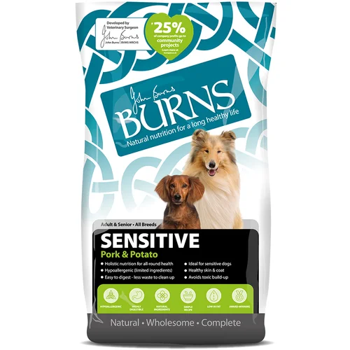 Burns Adult & Senior Sensitive svinjetina i krumpir - 12 kg