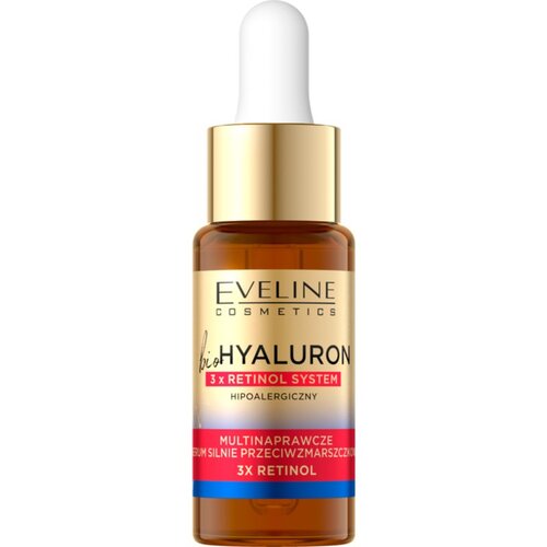 Eveline Cosmetics Bio Hyaluron 3x Retinol System nočni serum proti gubam 18 ml Cene