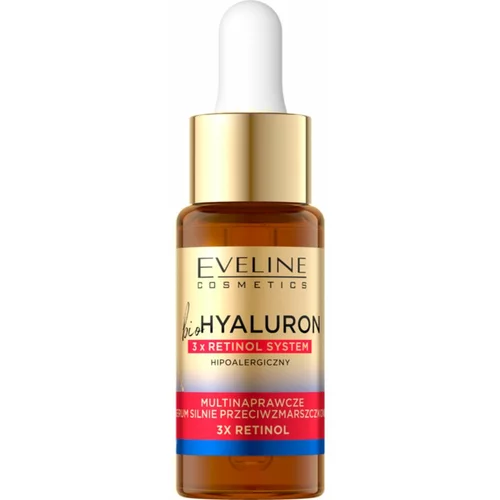 Eveline Cosmetics Bio Hyaluron 3x Retinol System noćni serum protiv bora 18 ml