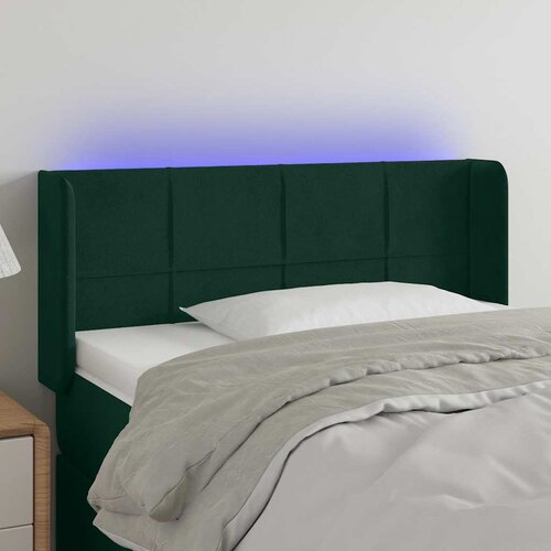  LED uzglavlje tamnozeleno 83x16x78/88 cm bar&amp;scaron;unasto Slike