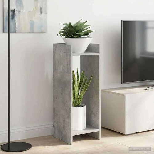  Stalak za biljke s policom 2 pcs Betonsko Siva 30 x 30 x 80 cm Cijene