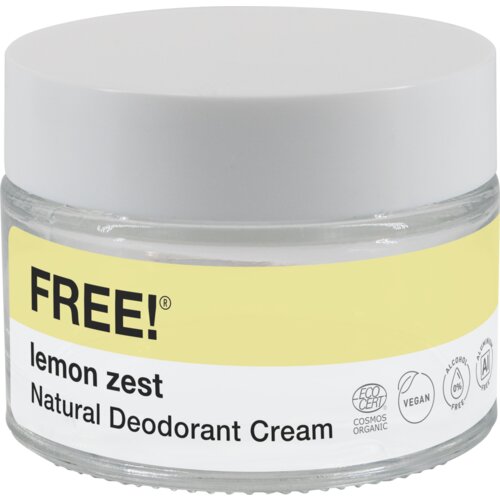 FREE! Organics Natural Deodorant Cream Lemon Zest - 50 g Cene