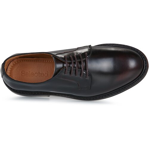 Selected Čevlji Derby SLHCARTER LEATHER BLUCHER Kostanjeva Slike