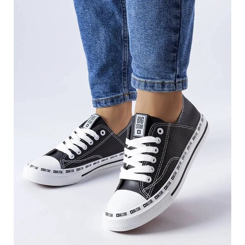 Big Star Black Lace-up Sneakers Cene
