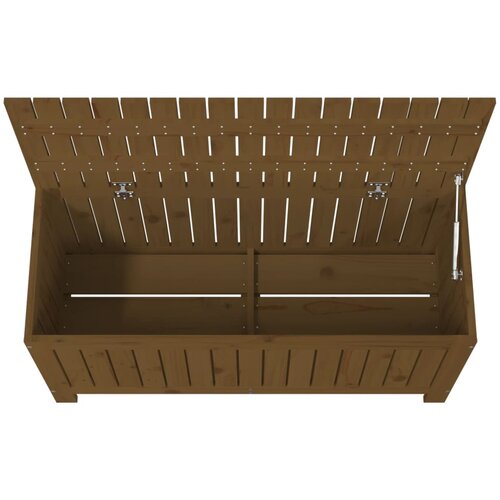  Vrtna kutija za pohranu boja meda 108x42,5x54 cm od borovine Slike