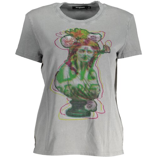Desigual SHORT SLEEVE T-SHIRT WOMEN GREY Slike