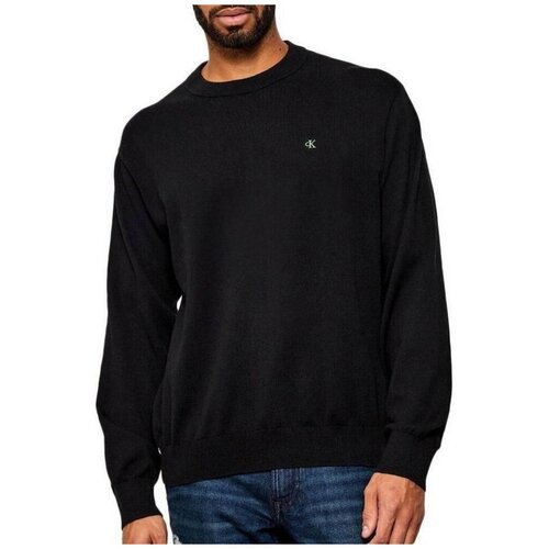 Calvin Klein Jeans Puloverji COTTON CREWNK SWEA Črna Slike