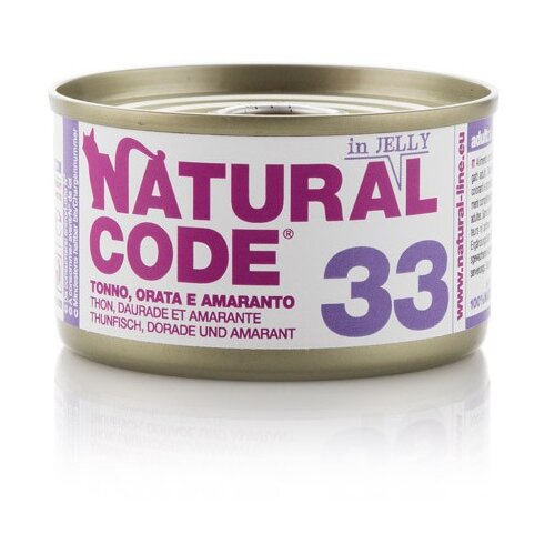 Natural Code cat Jelly konzerva za mačke - Tuna, Bream and Apple 85g Slike