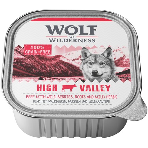 Wolf of Wilderness Ekonomično pakiranje Adult 24 x 300 g - High Valley - govedina Slike