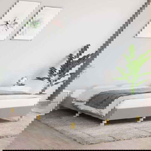  Posteljni okvir svetlo siv 120x200 cm blago, (20600942) Cene