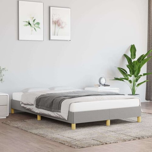  Za krevet svjetlosivi 120 x 200 cm od tkanine Slike