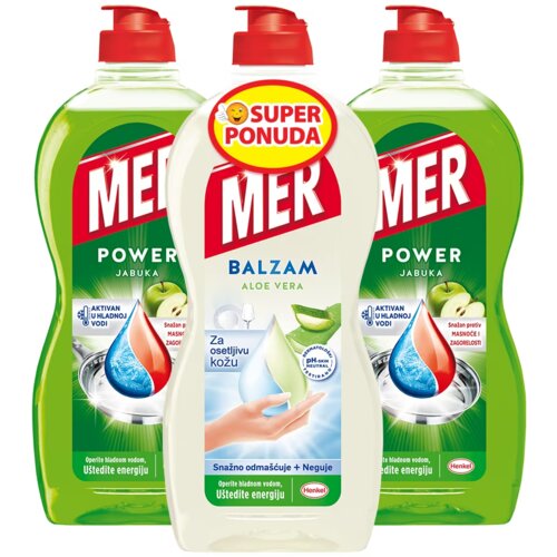 Mer Deterdžent za posuđe Jabuka i aloe vera 3x450ml Cene