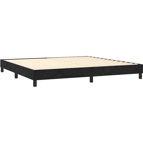  Krevet s oprugama i madracem crni 200x200 cm bar&amp;scaron;unasti Slike