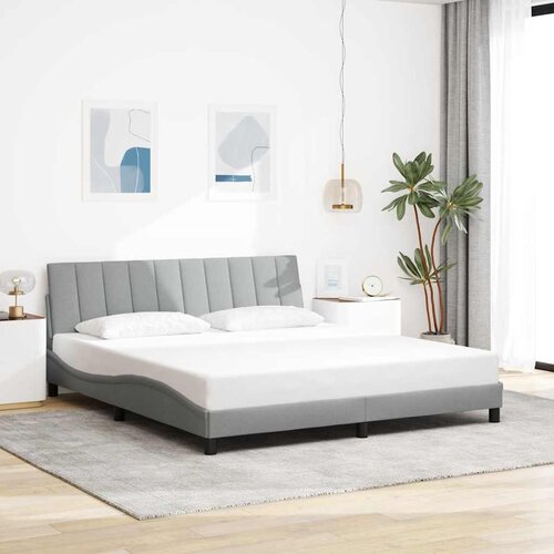  Okvir kreveta bez madraca Hanko svjetlosivi 180x200 cm od tkanine Cijene