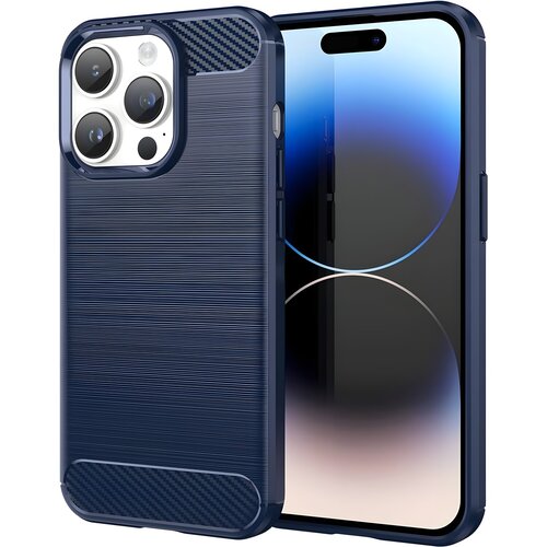 Oem Ohi&scaron;je Carbon Shield TPU za Apple iPhone 14 Pro Max - Modra Cene