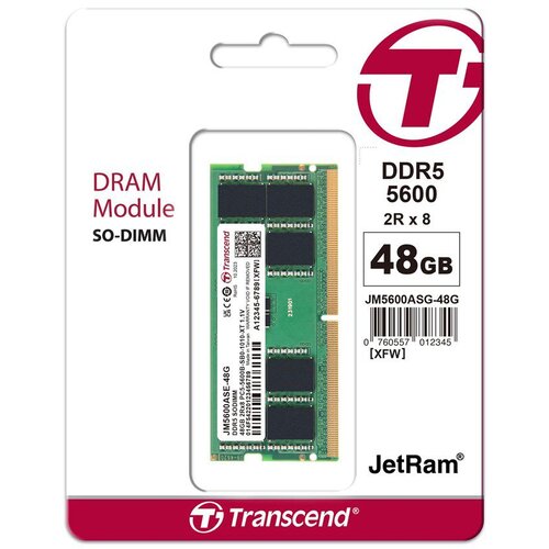 Transcend JetRam JM5600ASE-48G memory module 48 GB DDR5 262-pin SO-DIMM Cijene