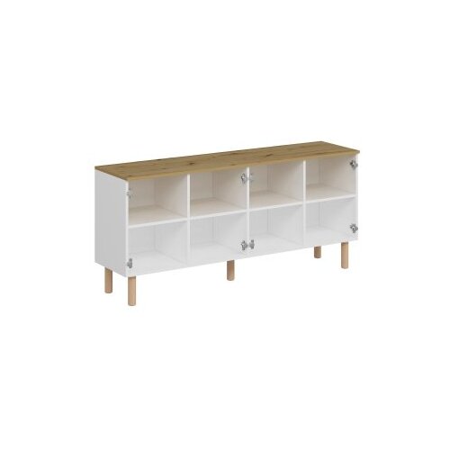 Hanah home konzolno ogledalo Lotus, 180x81x45 cm, bijela Slike