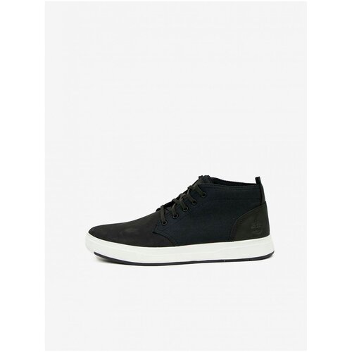 Timberland Black Mens Ankle Leather Sneakers Davis Square F/L Chu - Men Slike