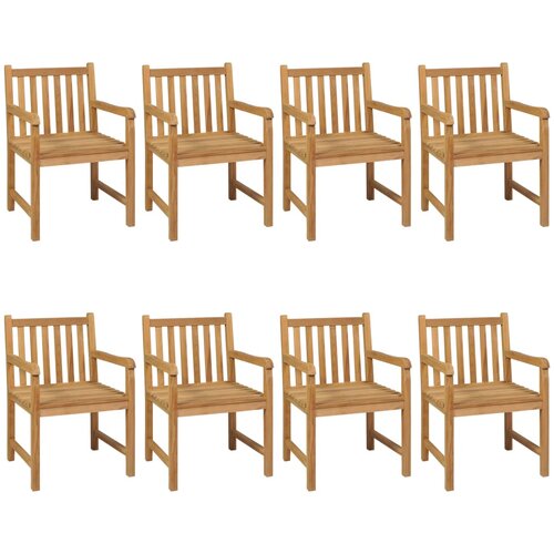  Vrtni blagovaonski set od 9 dijelova 200 x 100 cm masivno tikovino drvo Slike