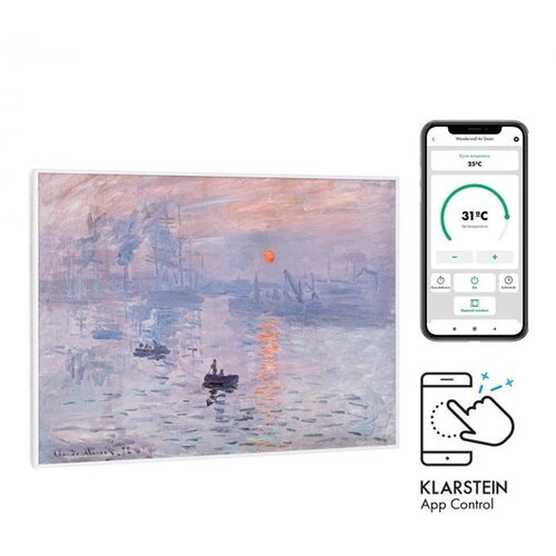 Klarstein Wonderwall Air Art Smart, infrardeči grelnik, 80 x 60 cm, 500 W, aplikacija, vzhod sonca Slike