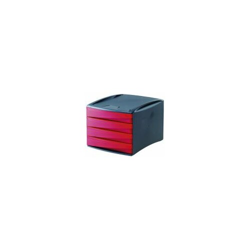 Fellowes kutija s 4 fioke G2D 0019301 crna-crvena Cene