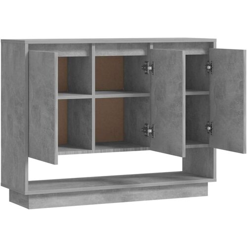 VidaXL Komoda siva boja betona 97 x 31 x 75 cm cm od iverice Slike