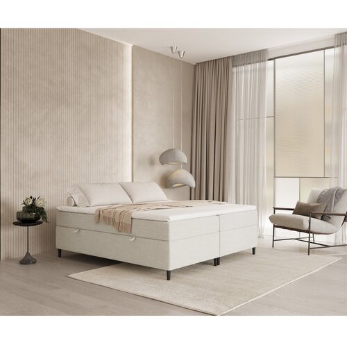 Maison de R&amp;ecirc;ve krem boxspring krevet s prostorom za odlaganje 180x200 cm araya &amp;ndash; Slike