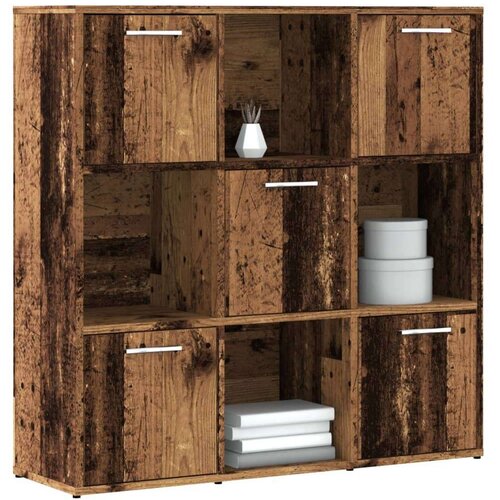 vidaXL Polica za knjige Staro drvo 90x28x90 cm Konstruirano drvo Cene