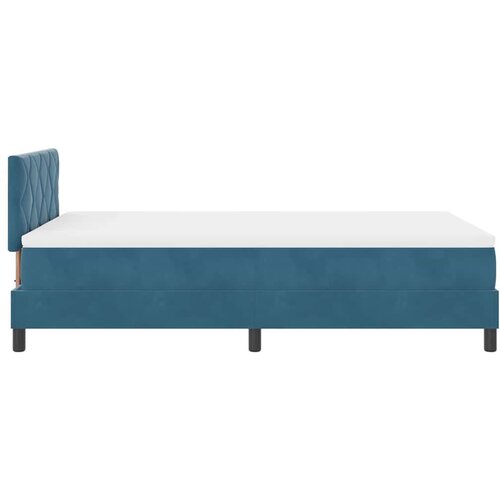  LED Box Spring Krevet Tamno plava 120 x 190 cm Bar&amp;scaron;un Slike