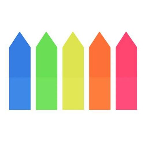 Dmrk Indeksi page marker strelice PVC 12mm x 44mm /5x25 kom/ Cene