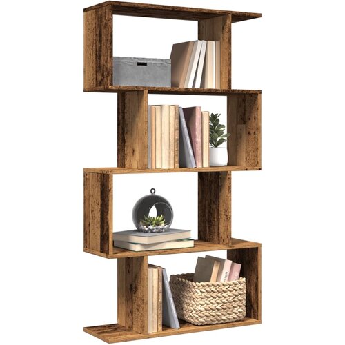 Sobna pregrada / regal za knjige 45 razina 70x24x129 cm drveni Cijene
