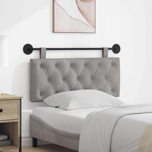  Držeće uzglavlje Zidne Svijetlo siva 110 x 55 x 7 cm Baršun - Svjetlosiva 100 cm bez LED Cene