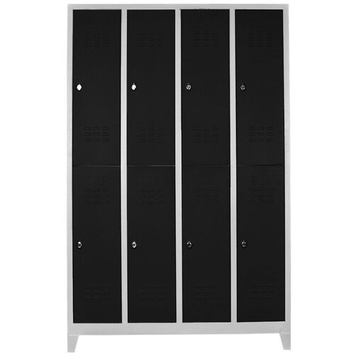 Hanah home Js1030Sı GreyBlack Locker Storage Cabinet Cene