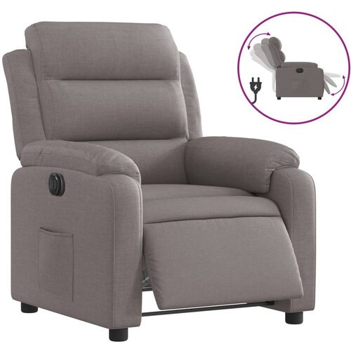 Maison Chic Električni naslanjač - Relax naslanjač taupe blago, (22062283) Cene