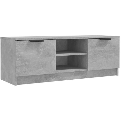 Maison Chic TV omarica - TV stojalo - Televizijska omarica betonsko siva 102x35x36,5 cm inženirski les, (21701177) Slike