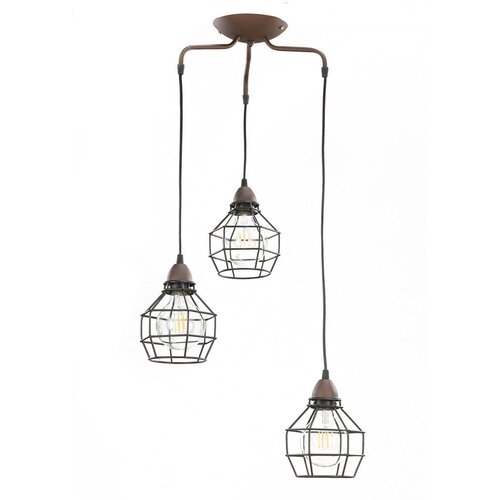 Lesnina XXXL ONLI - Luster na sajli SPIDER 3xE27/15W/230V crna/braon Cene