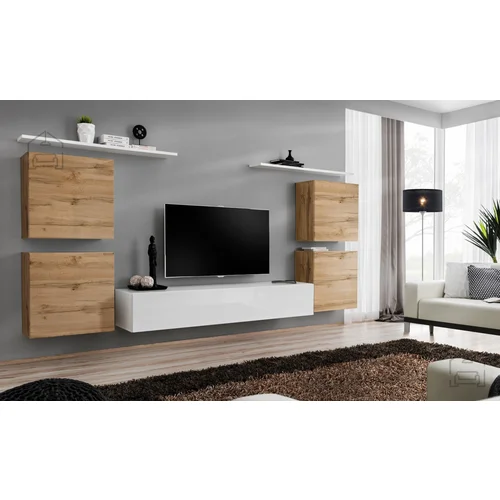 ASM Meble Dnevni TV regal Switch IV 320 cm - votan/bel