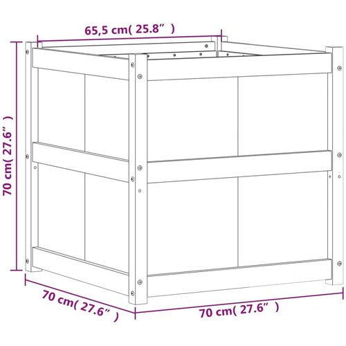  Sadilica 70 x 70 x 70 cm od masivne borovine Slike