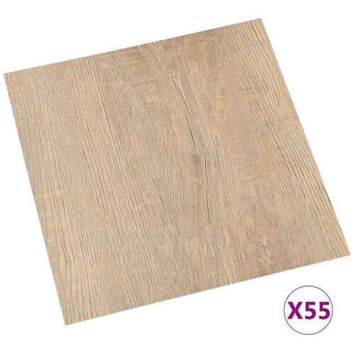  Podne daske 55 pcs Smeđa 5 11 m&amp;sup2; PVC - Svijetlo siva i tamno smeđa Slike