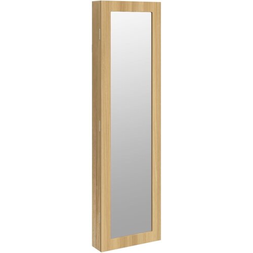  Zidni ormarić za nakit s ogledalom 30 x 8,5 x 106 cm Slike