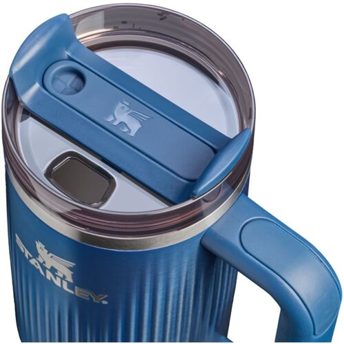 Stanley Quencher H2.O FlowState&amp;trade; Fluted Tumbler lonček iz nerjavečega jekla s slamico srednja Glacial Blue Shine 890 ml Slike