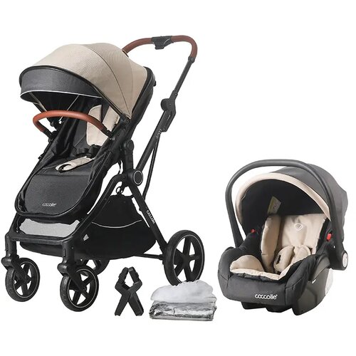 Coccolle Otroški voziček 3v1 Amani Sand beige Cene