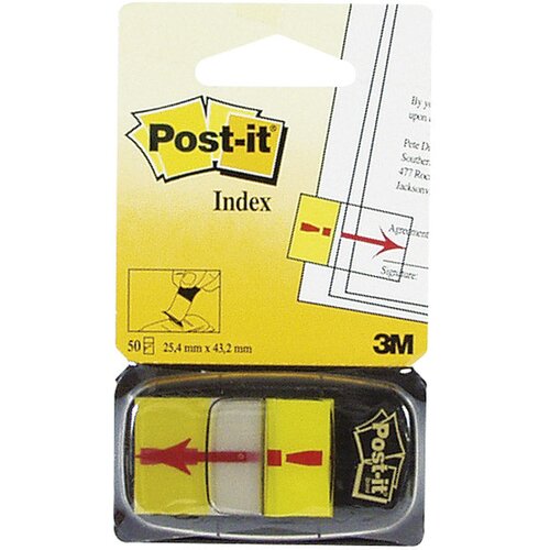  ZASTAVICA 25,4X43,2MM 50L POST-IT 3M.680-33 "!" ŽUTA BLISTER-EOL!! Cijene
